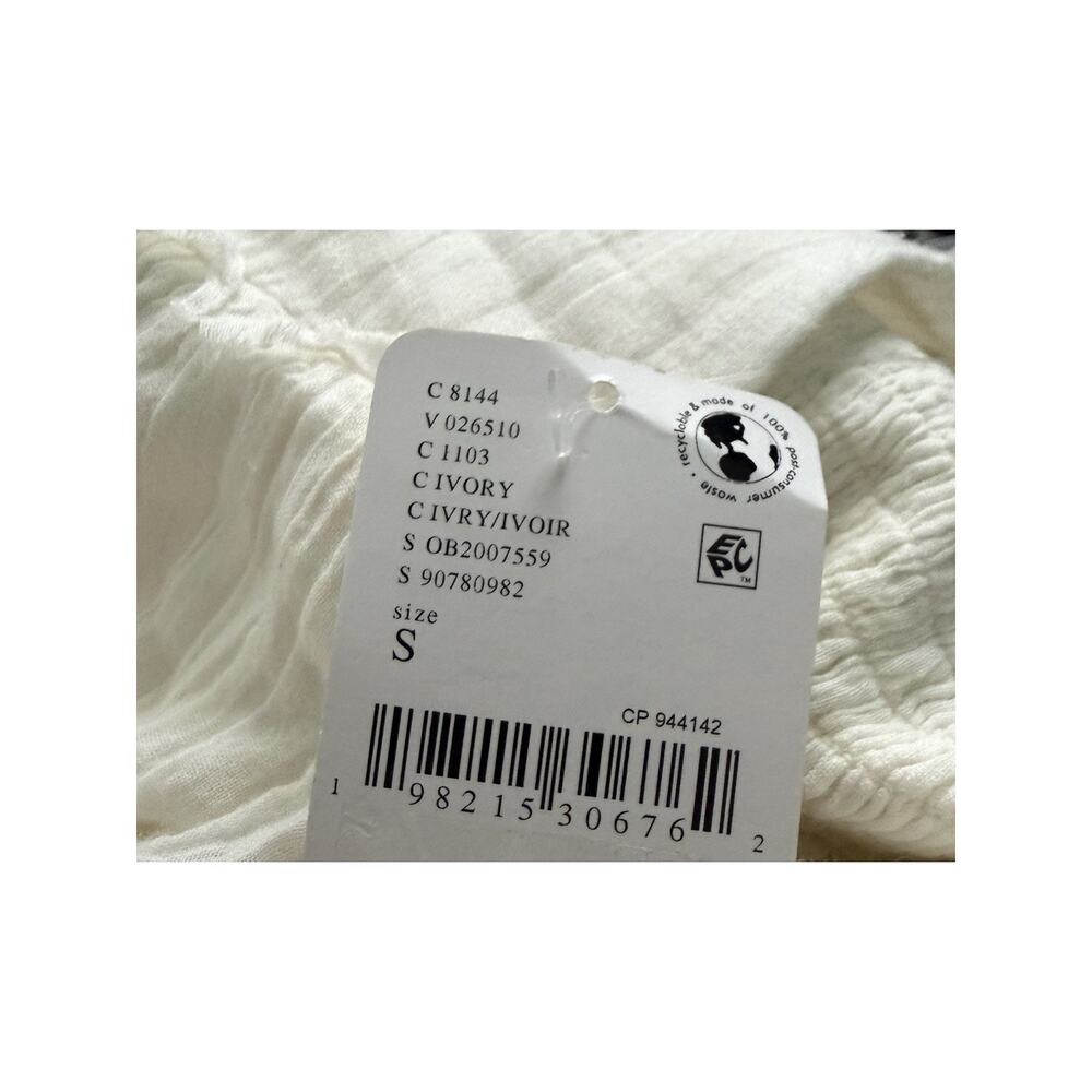 NWT FREE PEOPLE In My Dreams Tiered Midi Dress •S• Ivory Corset Top Gauze $148 - Picture 10 of 11